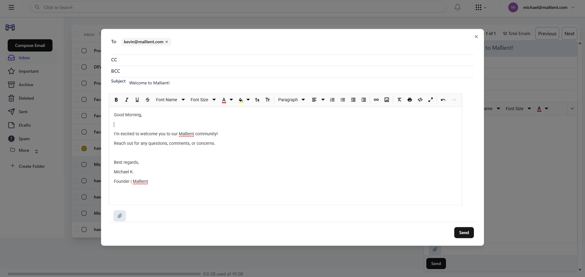 App screenshot